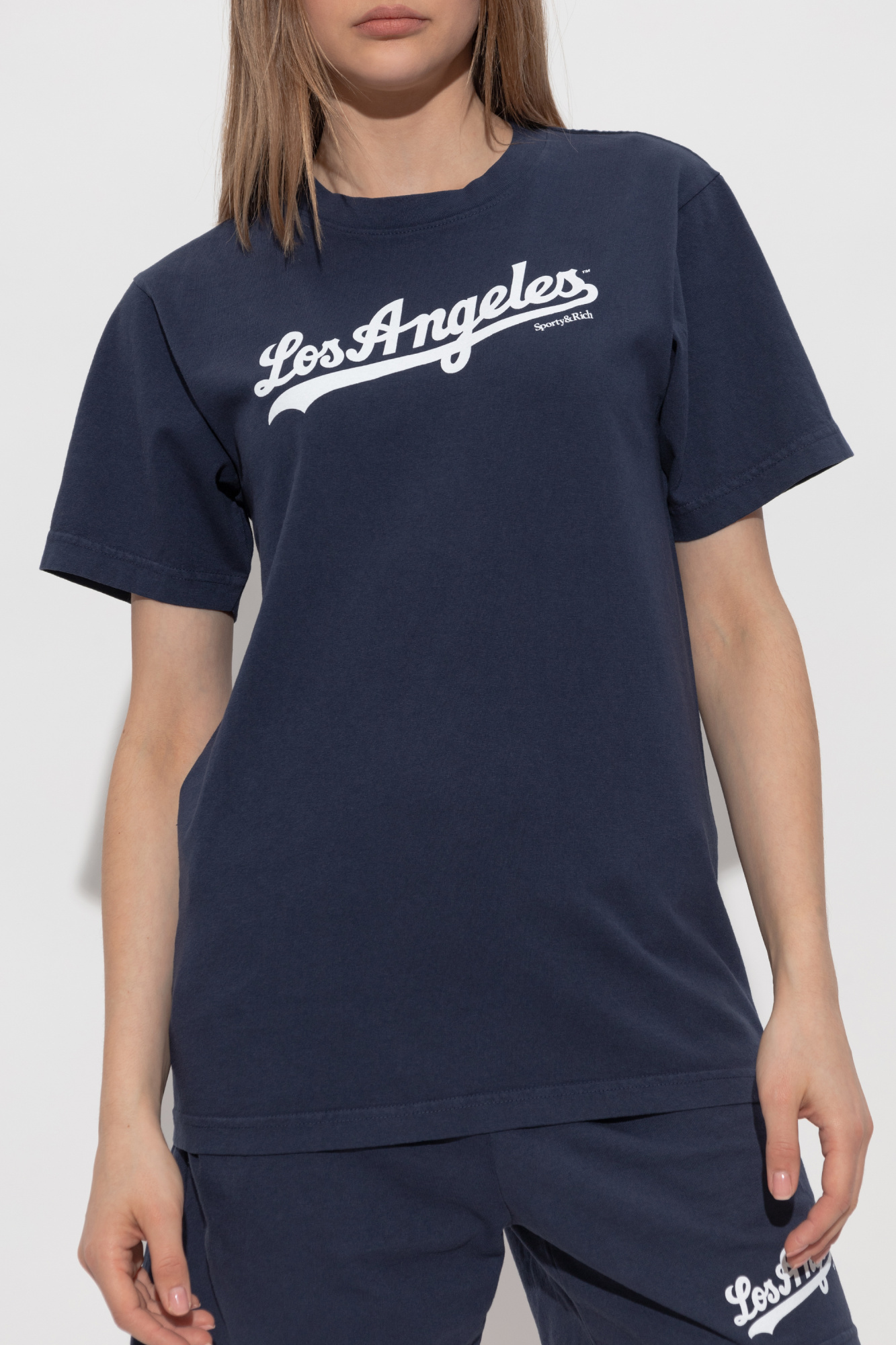 Sporty&Rich｜ (Dodgers T-Shirt - Dark Navy (TO043627667B DODGERSTSHIRTDARKNAVY_WHITE-1.